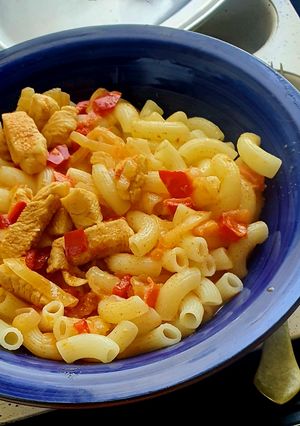 Csirkemellpaprikás hosszúlével recept fotója