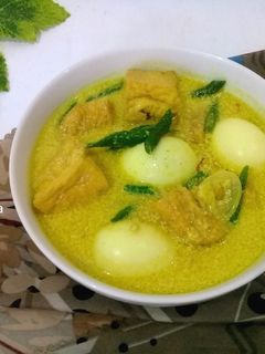 Foto resep Kuah Santan 3 T (Tahu, Telur, Tempe)