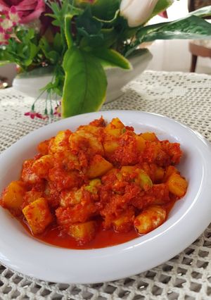 Foto resep Udang balado petai