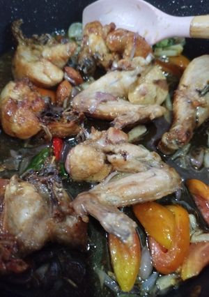 Foto resep Ayam goreng masak asam