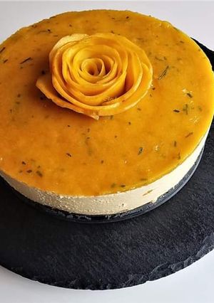 A picture of Mango Cheese Cake.
