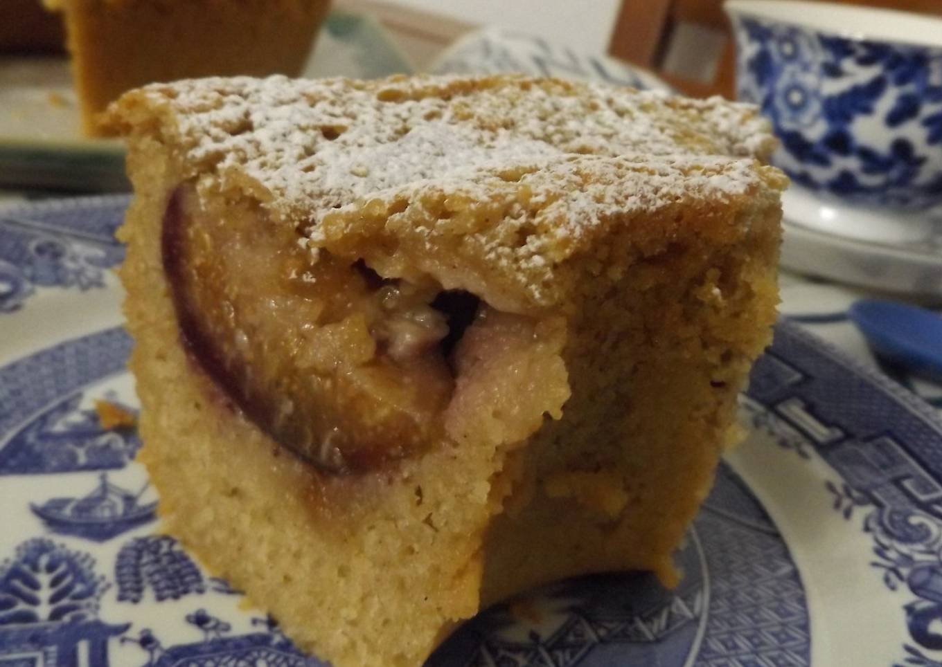 Pastel de higos frescos y almendras