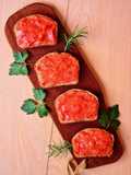 Tostas de tomate triturado 🍅