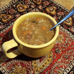 A picture of Beef and Barley Soup.