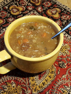 A picture of Beef and Barley Soup.