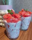 Postre de yogur y sandía