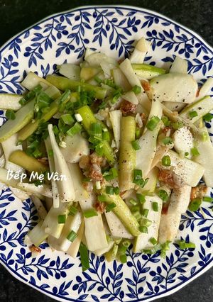 Hình của món Ngó Môn Xào Tỏi.