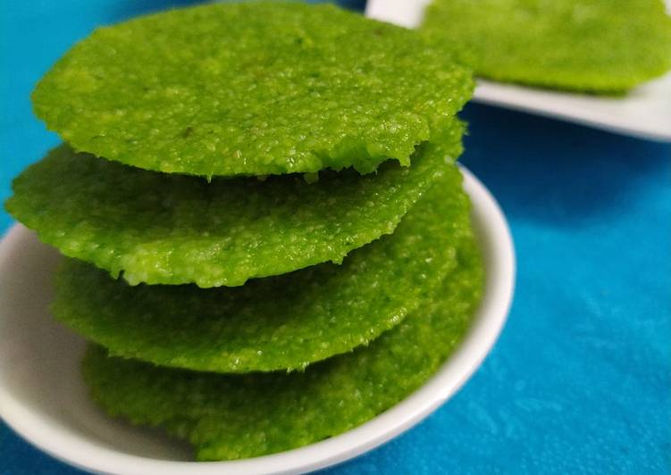 Easiest Way to Prepare At Home Spinach moong dal idli