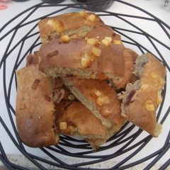 A picture of Banana cake bars. 🍌. Air fryer. low sugar.😋😋.