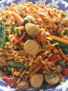 Foto resep Mie goreng bakso