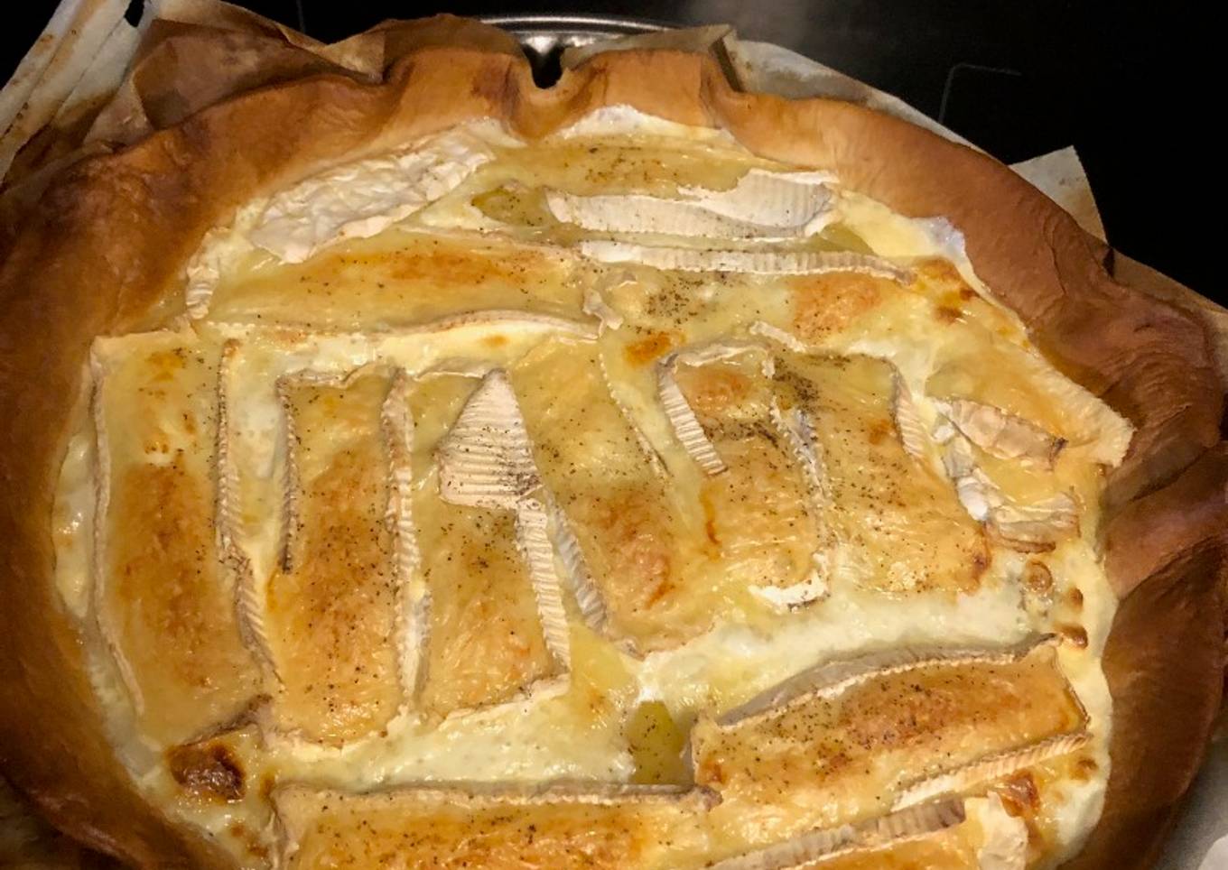 Tarte camembert pommes de terre