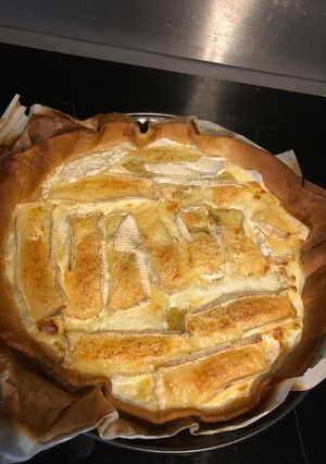 Une photo de Tarte camembert pommes de terre