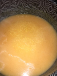 Una foto de Crema de zanahoria y papa