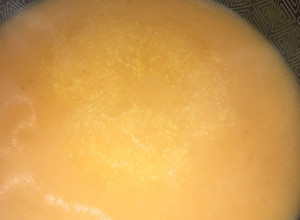 Una foto de Crema de zanahoria y papa