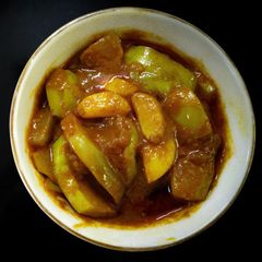 A picture of Brinjal Gravy Recipe - Sidedish for Biryani.