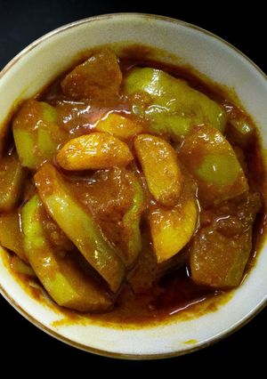 A picture of Brinjal Gravy Recipe - Sidedish for Biryani.