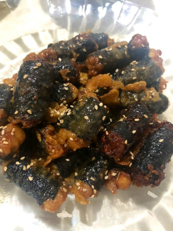 Cara Buat Seaweed Chicken Roll Kekinian