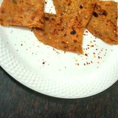 A picture of Leftover khichdi Paratha.