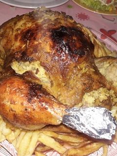 صورة لوصفة دجاجة محشية ومشوية