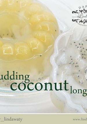 Foto resep Pudding Coconut Longan