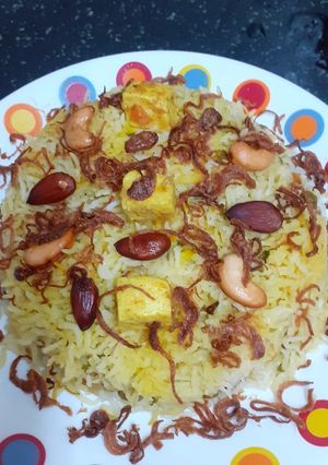 A picture of Shahi Vegetable Biryani.