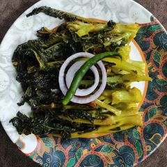 A picture of Broccoli Leaves Bhaji.