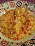 Risotto de alcachofas y bacon