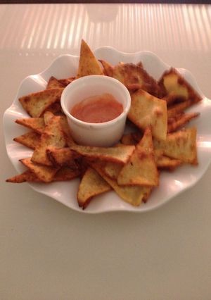Una foto de Doritos caseros para fiestas