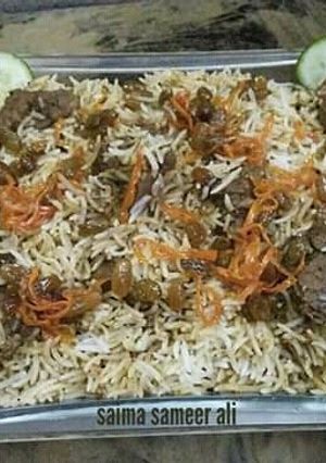 A picture of Afghani pulao.