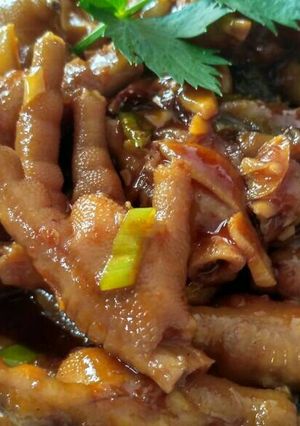 Foto resep Oseng ceker pedas manis