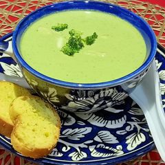 Broccoli Almond Soup A picture of Broccoli Almond Soup.