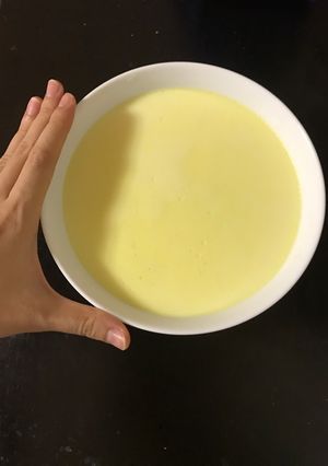 Hình của món Flan mềm như đậu hũ non.