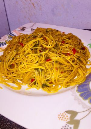 A picture of Sharp sharp spaghetti 🍝.