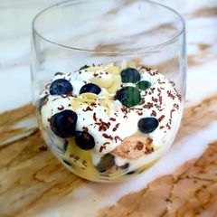 Blueberry delight trifle A picture of Blueberry delight trifle.