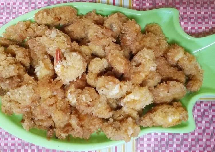 Bagaimana Membuat Udang Goreng Tepung Roti Anti Gagal