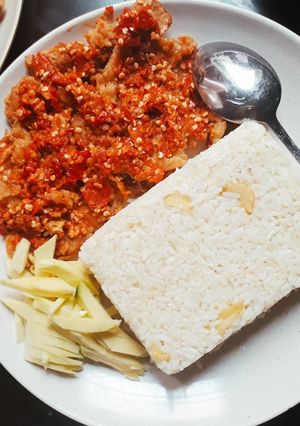 Foto resep Telor Geprek, Nasi Mentega😍
