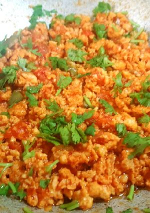 A picture of Chicken Tikka Mince Curry😋.
