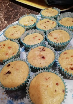 Ananászos-csokis muffin recept fotója