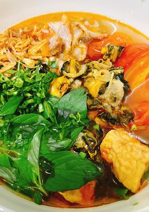 Hình của món Bún Ốc Dã Chiến.