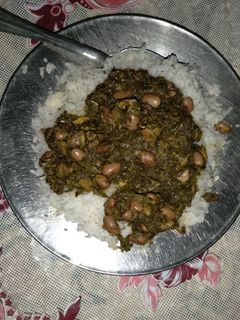 عکسی از دستور قورمه سبزی با گوشت آبگوشتی