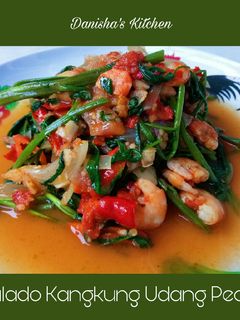 Foto resep Balado Kangkung Udang Pedas