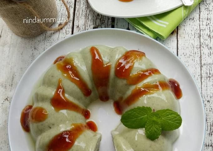 Puding Kacang Hijau Vla Gula Merah