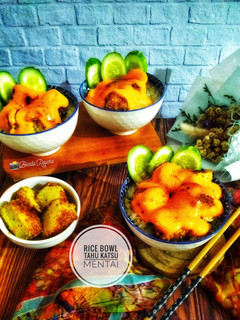 Foto resep 493. 🍚 Rice Bowl Tahu Katsu Mentai