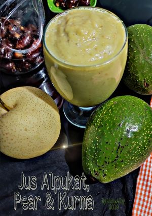 Foto resep Jus Alpukat, Pear, Kurma