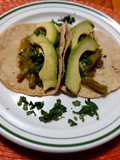 Tacos de nopales en salsa verde