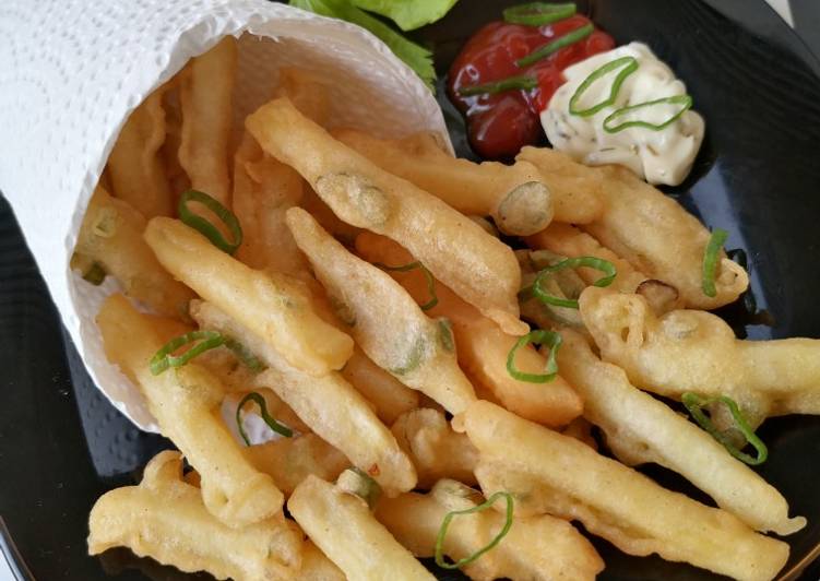 Cara Membuat Kentang goreng tepung crispy yang Gurih