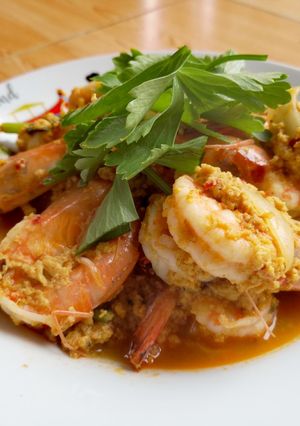 รูปของ กุ้งผัดผงกระหรี่