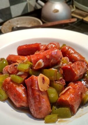 Foto resep Sosis saus lada hitam