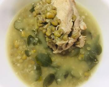 Unique Recipe Green Gram  Mung Bean Soup with Pork Delicious