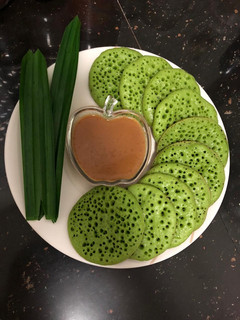 Foto resep Surabi pandan kinca